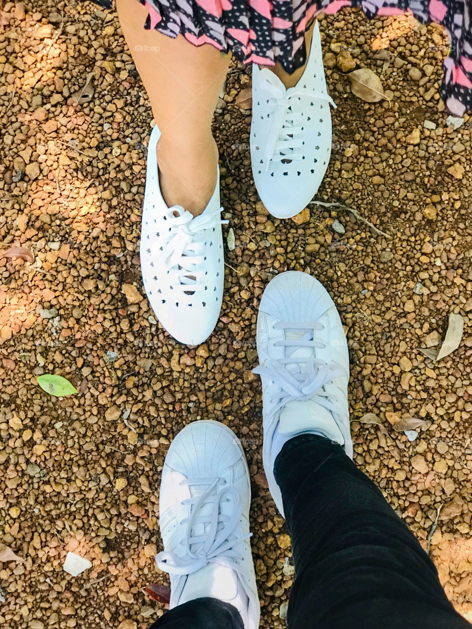 Couples foot in nature. Summer!