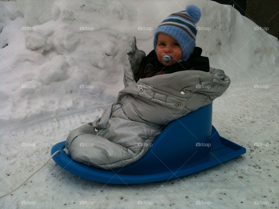 snow winter happy child by zebra
