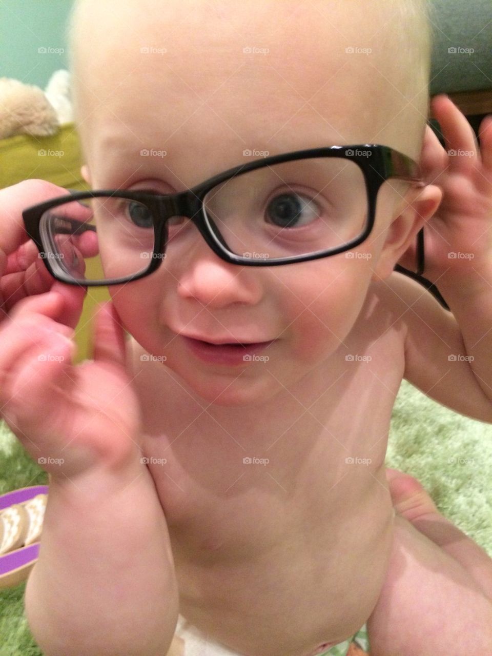 Baby with glasses