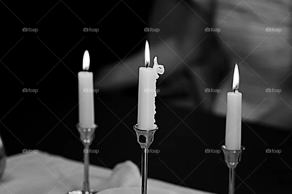 Kerzen bei Hochzeit