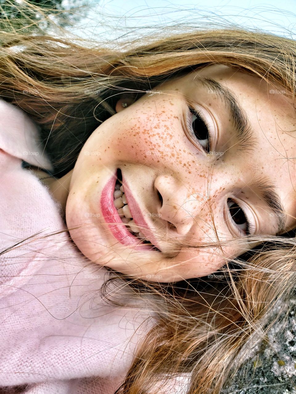 Winter in Florida Freckels to die for. Beautiful daughter kind and sweet