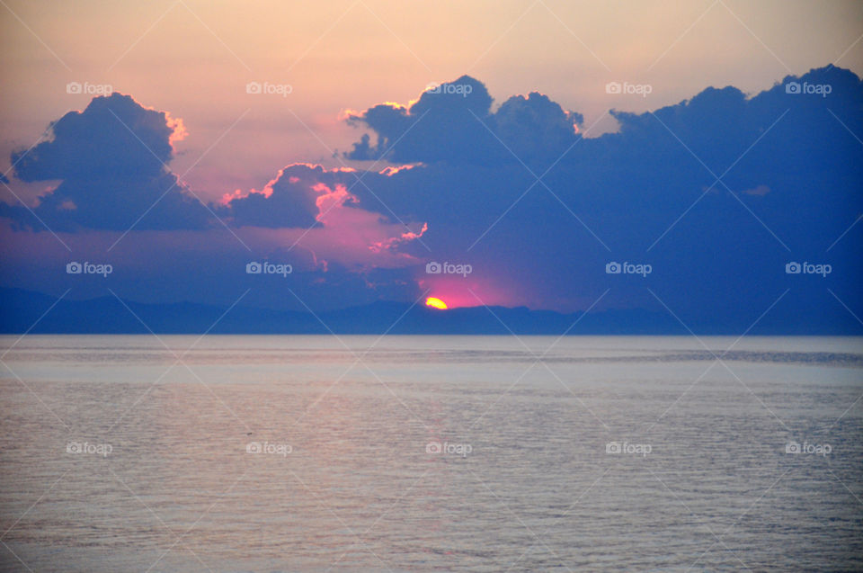 Sunrise over the sea