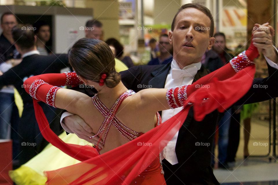 Couple Dancing In Dance Contest