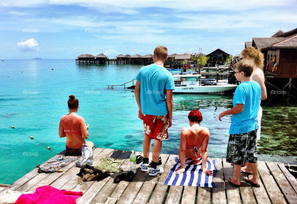 beach girl woman travel by linderborg