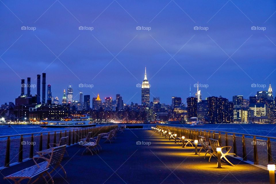 Nee york city, brooklyn, skyline, Empire State Building