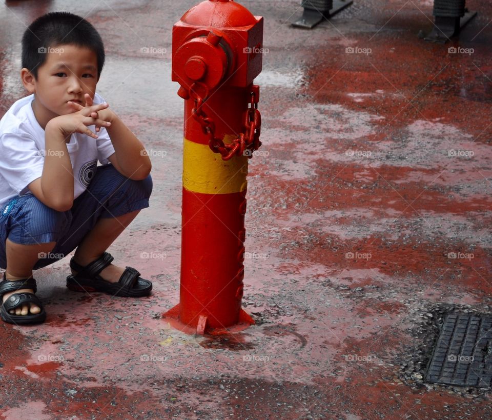 Boy in the street 