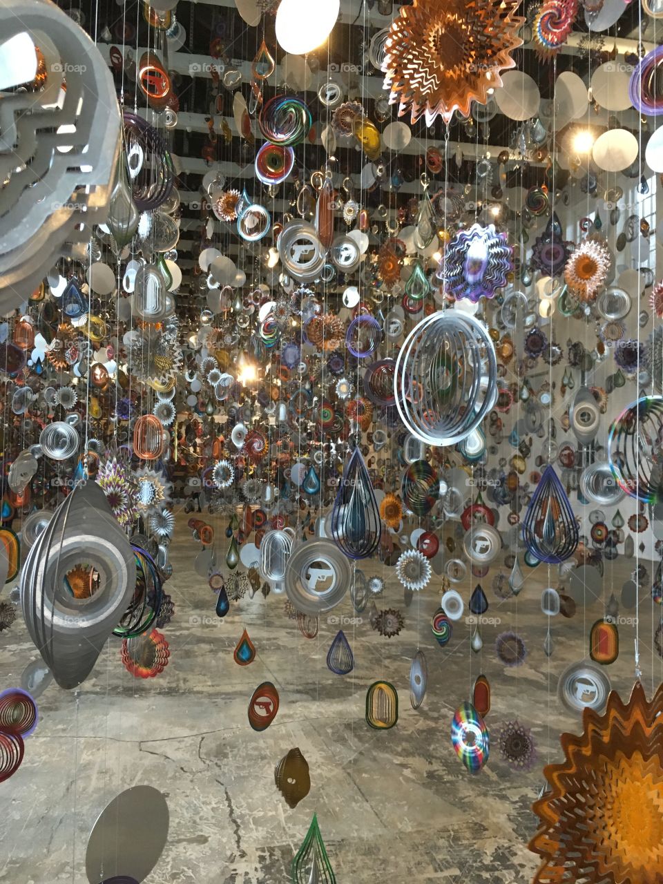 Glass pieces at a museum 