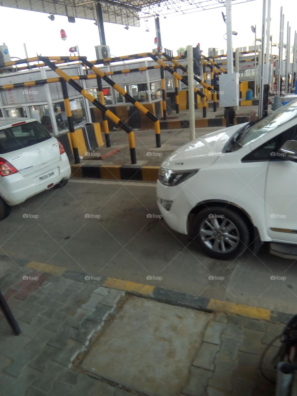 a seen of a toll plaza