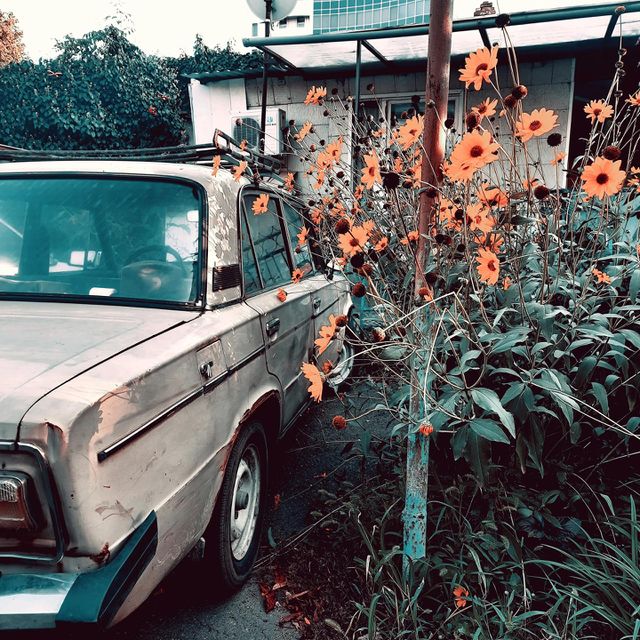 retro style in city