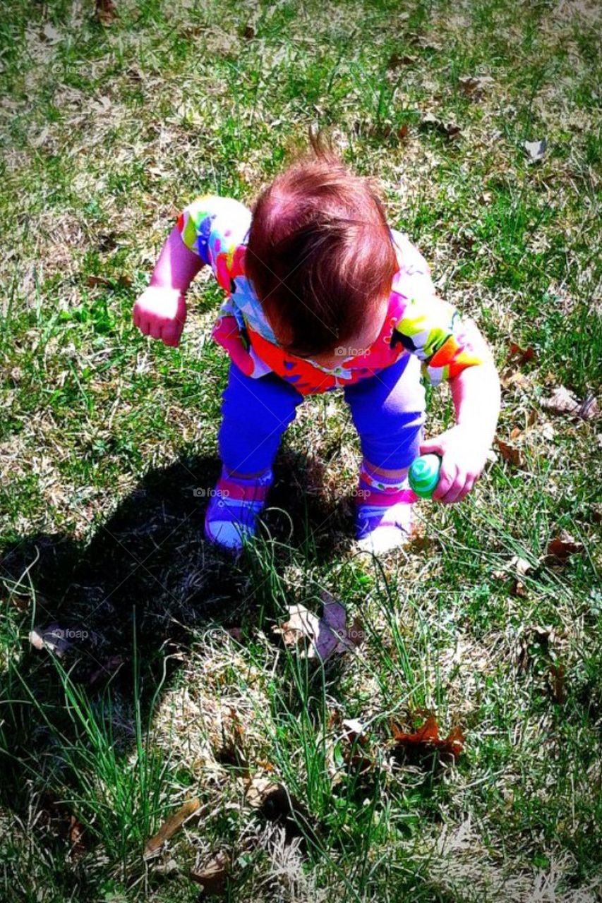 Easter Egg Hunting Baby