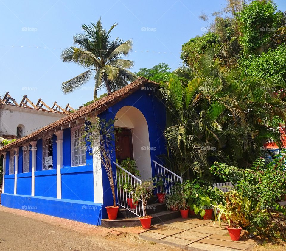 a piece of Portuguese countryside in the city of panjim