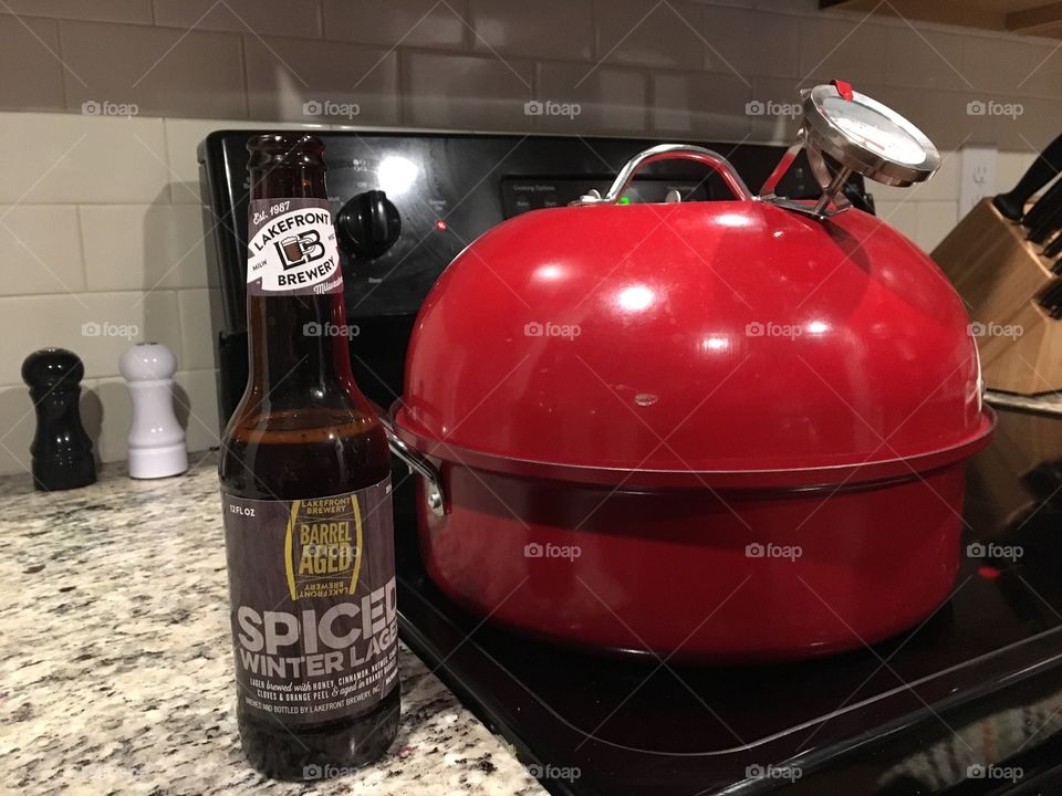 Stovetop cooker and beer