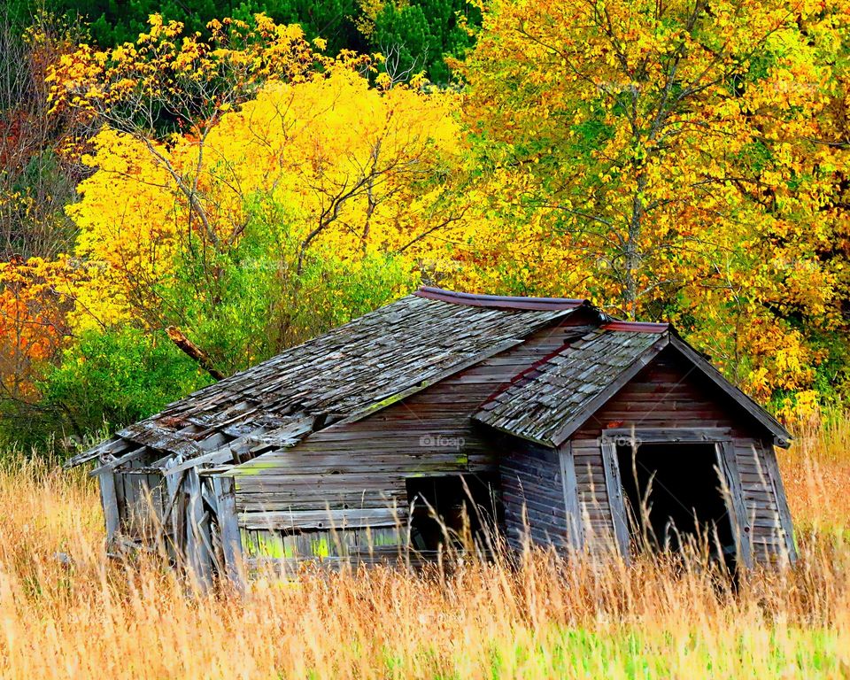 Old building in the Fall