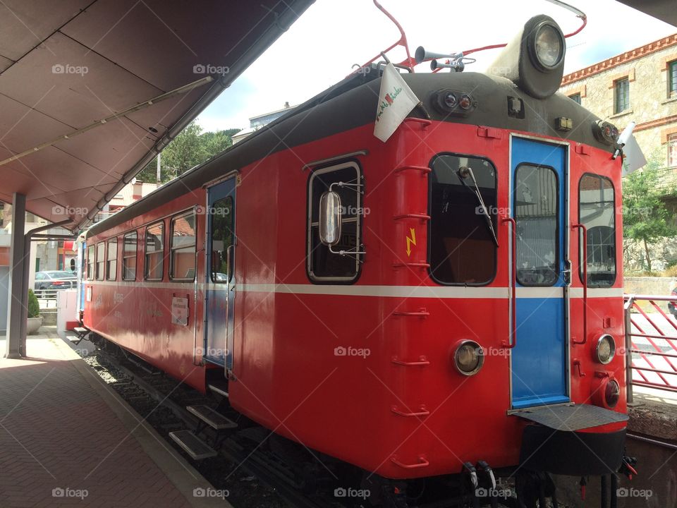 Old train in Madrid