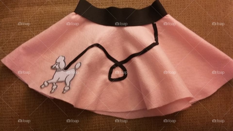 pink poodle skirt