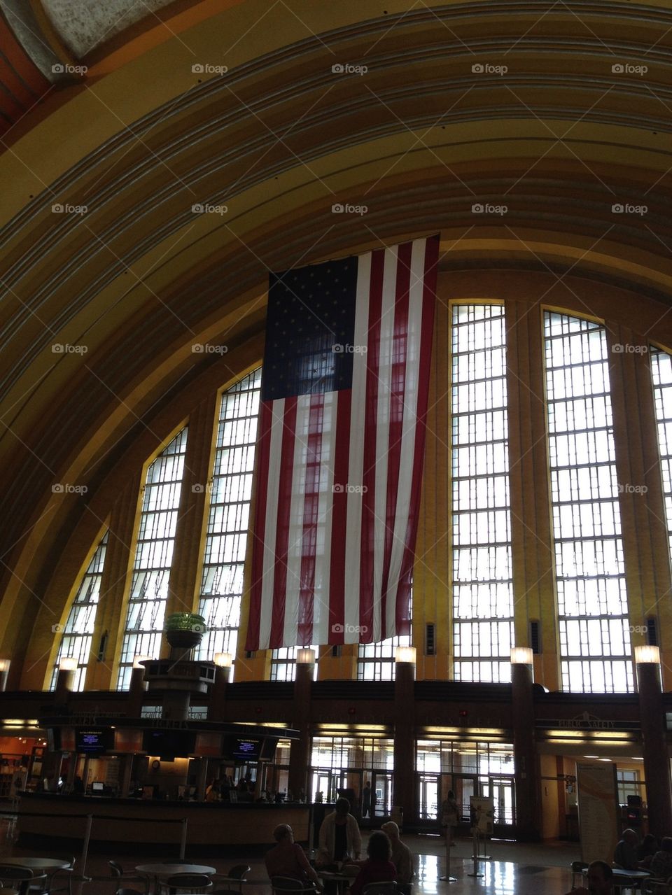 Old Glory at Cincinnati Union Terminal