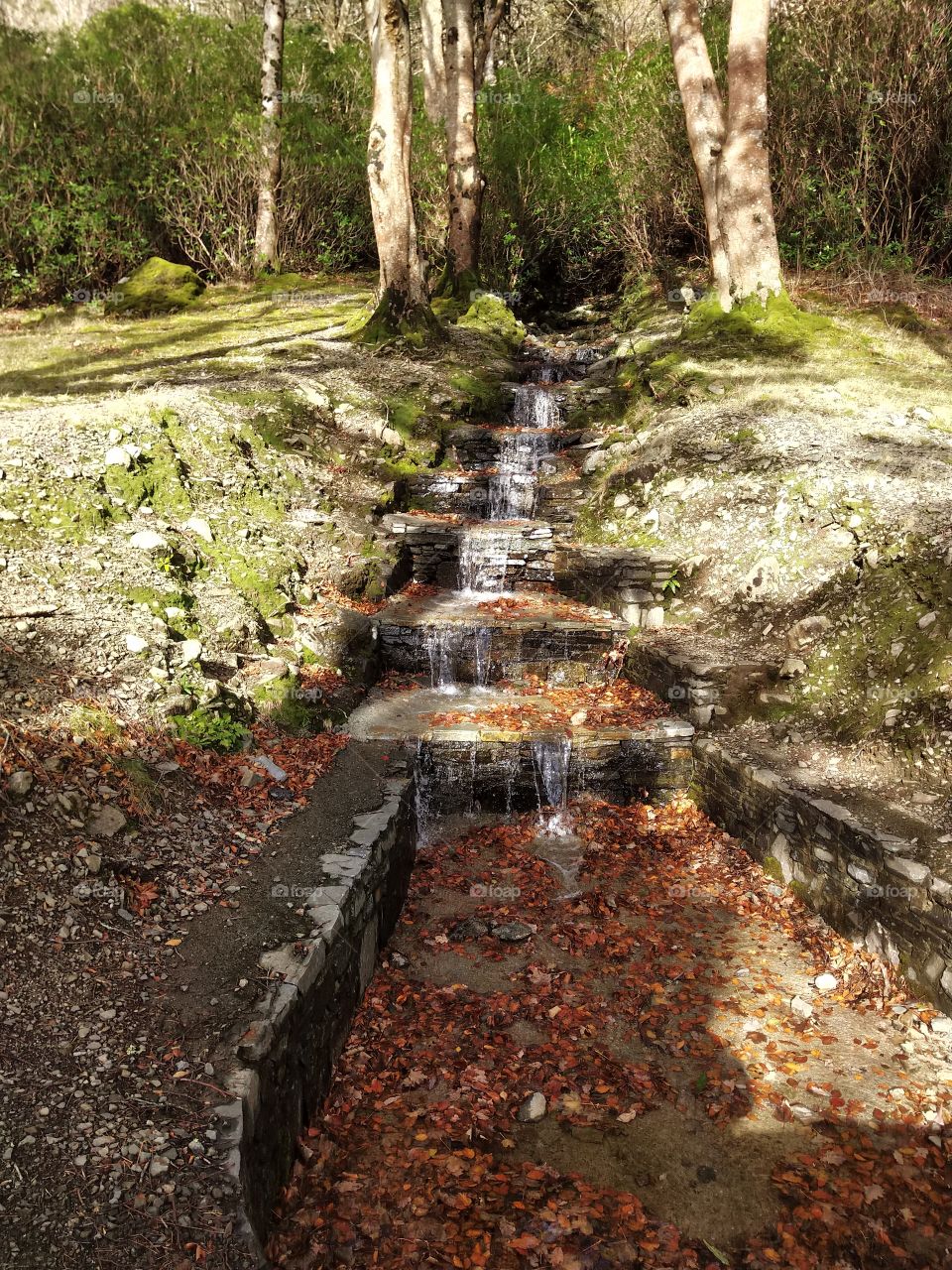Man built Waterfall at Kylemore Abbey