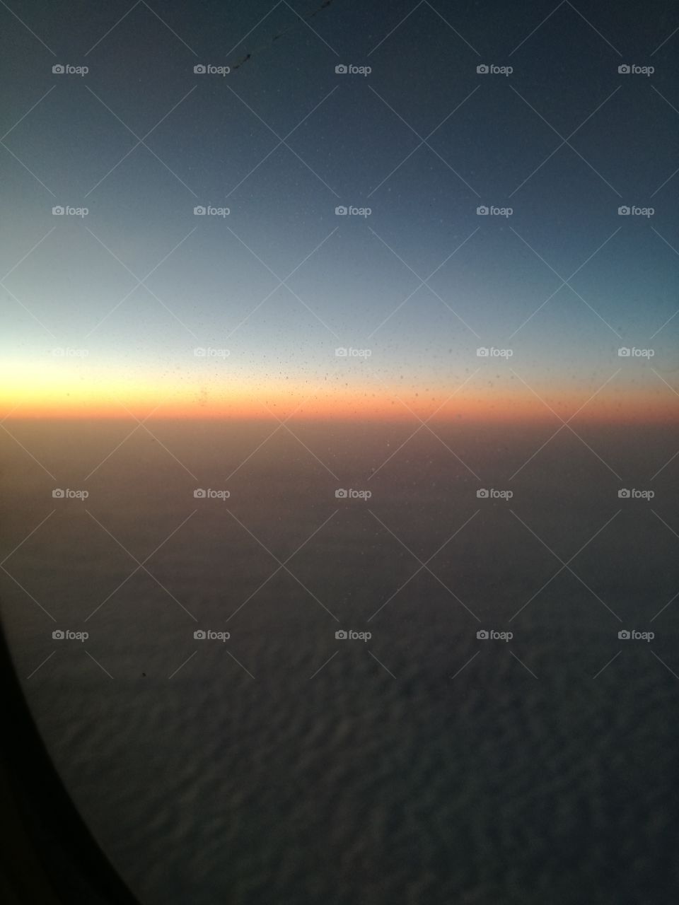 A beautiful sunset captured at 30,000 feet up over Krakow.