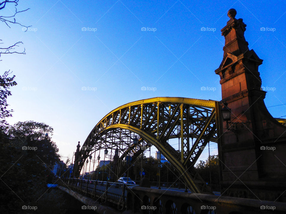Most Zwierzyniecki bridge in wrocław, poland