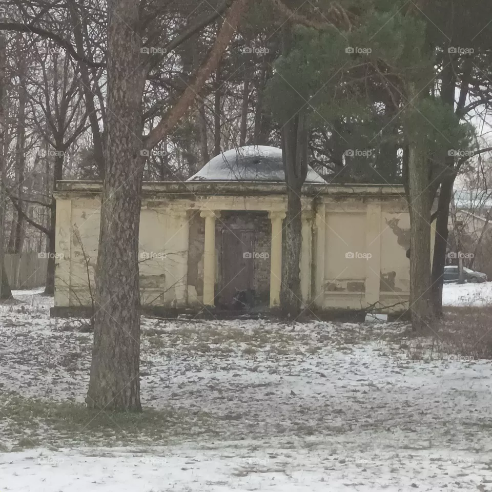 Old building in park. Bolderaja
