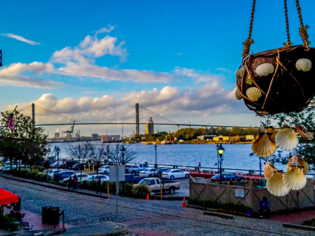 riverfront view from a souvenir shop