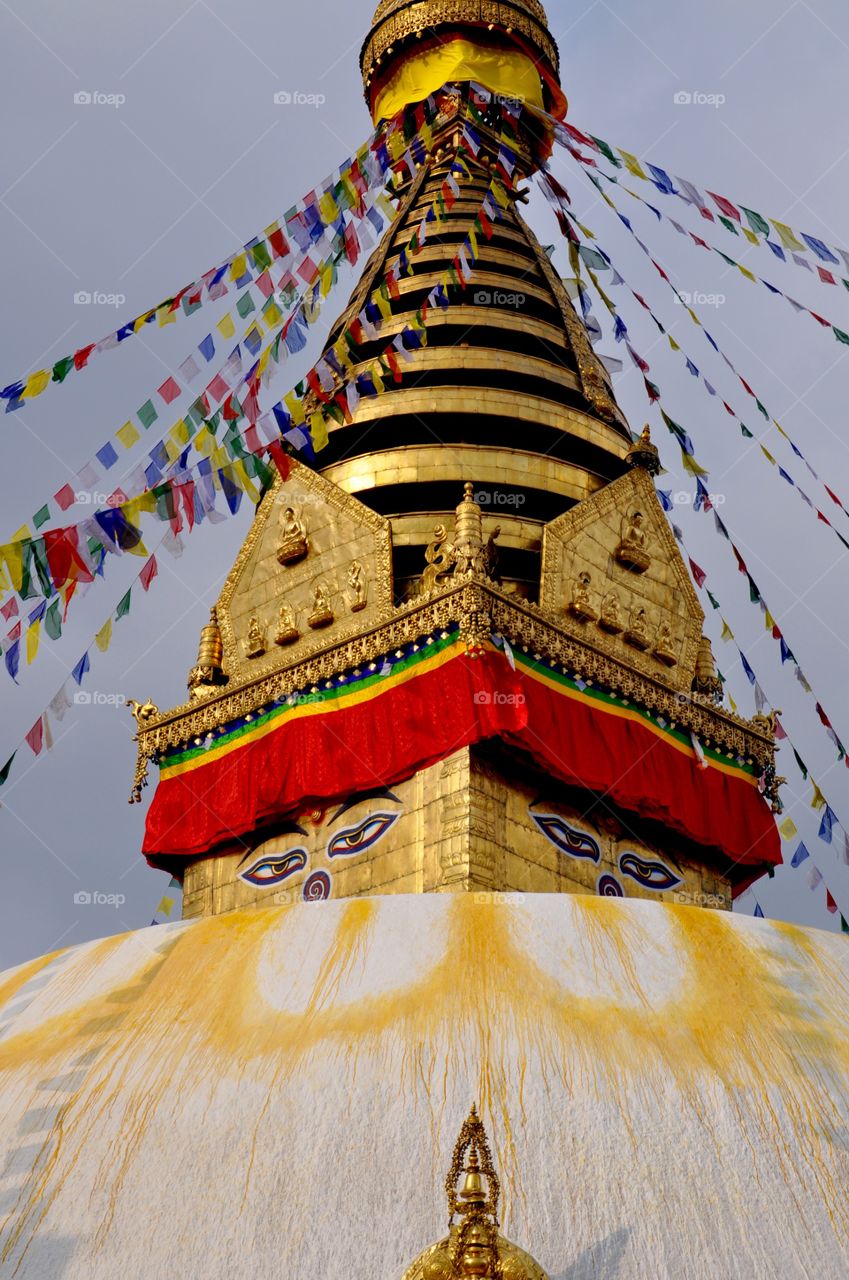 Buddhist stupa in Tibet 