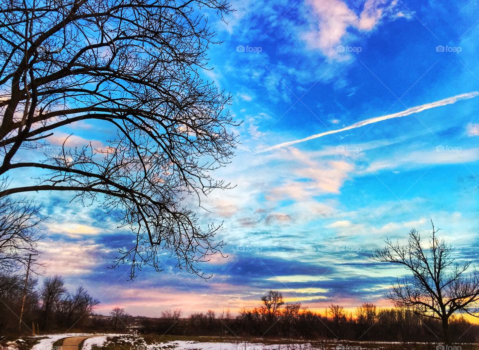 New Year's Day sunset
