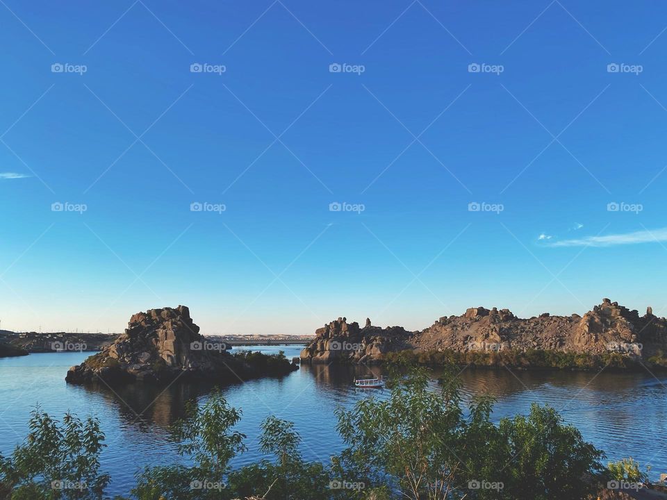 The Nile in Aswan winter 2021