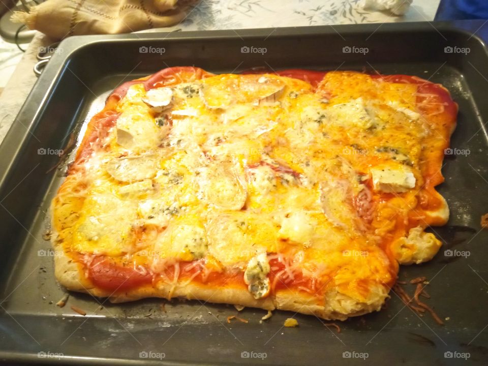 pizza de 4 quesos