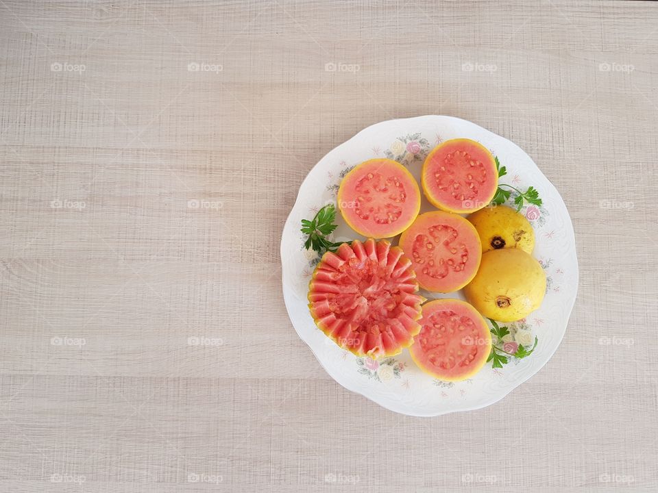 Guavas on the table