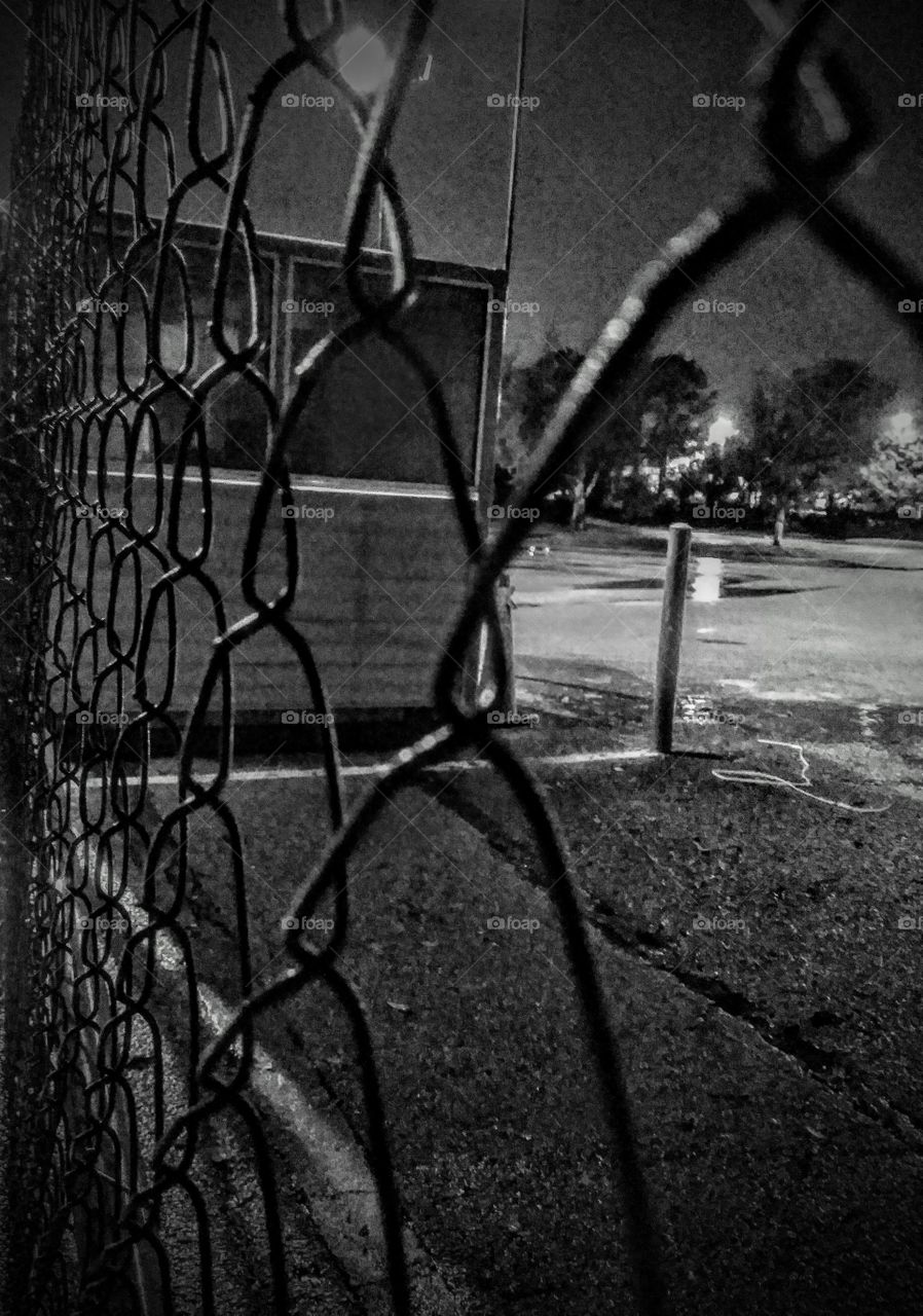fence in front of security gate