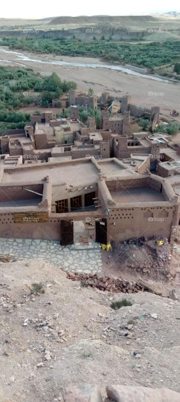 Old historical buildings, Kasbah Oulad Haddou, Ouarzazate, Morocco