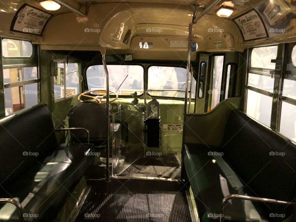 the Henry Ford - Rosa Parks Bus Front