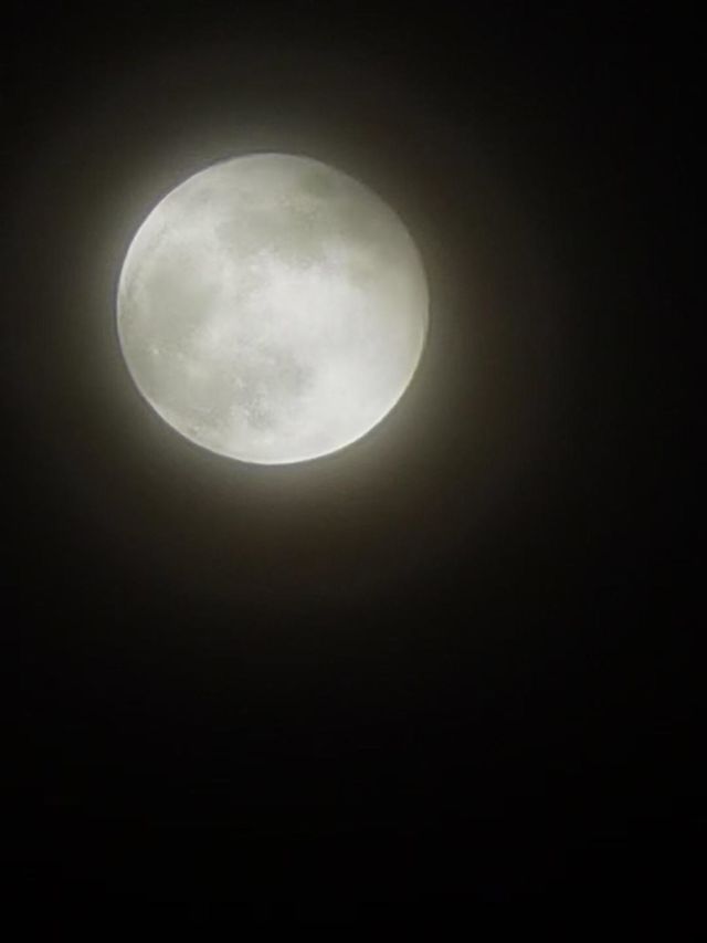 The sun, the moon, the sunset, the beauty of all things in harmony