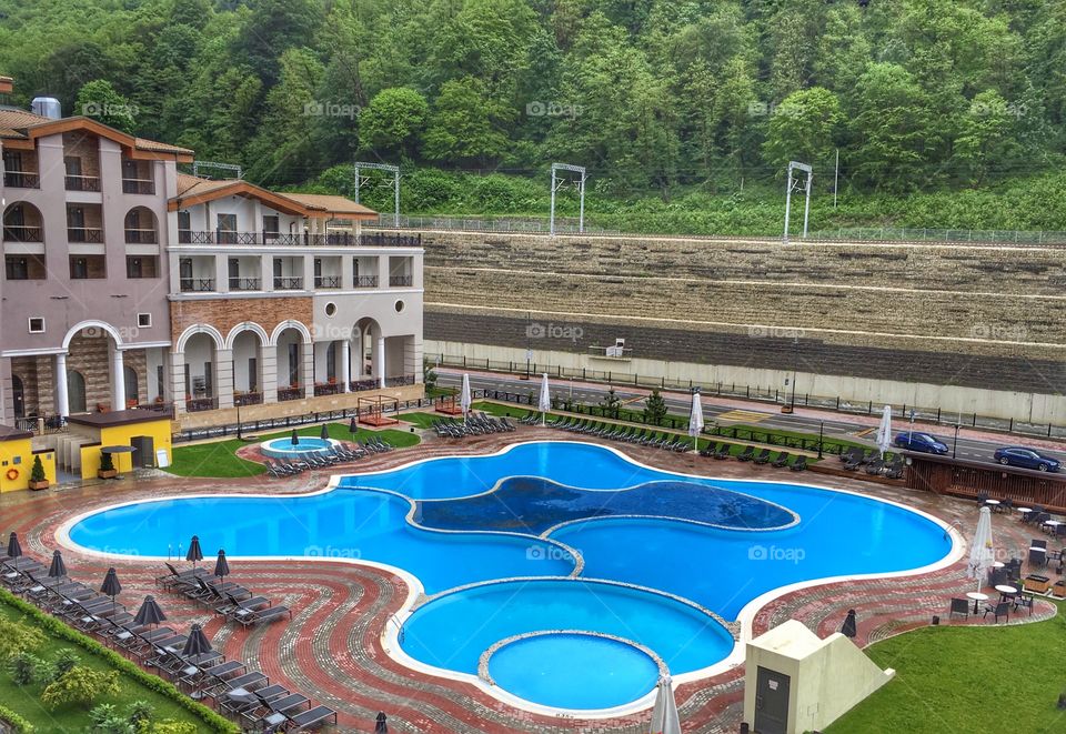 Pool in the hotel 