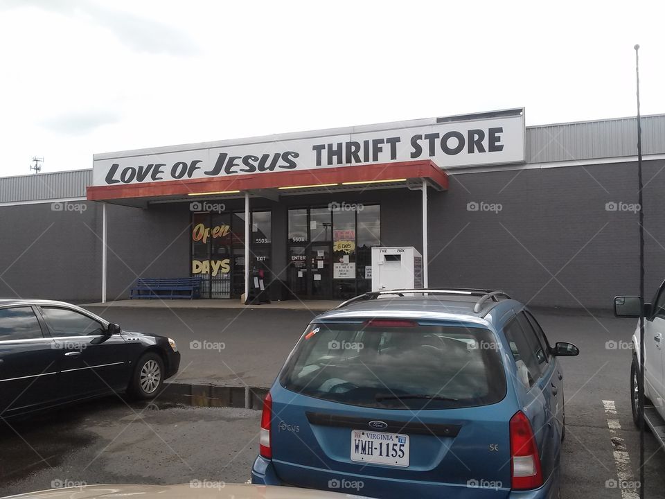 Love of Jesus Thrift Store. Richmomd,  Va.