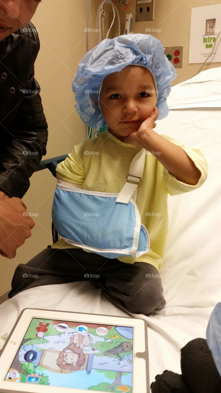 Surgery. My son had to have pins put in his arm because he broke it.