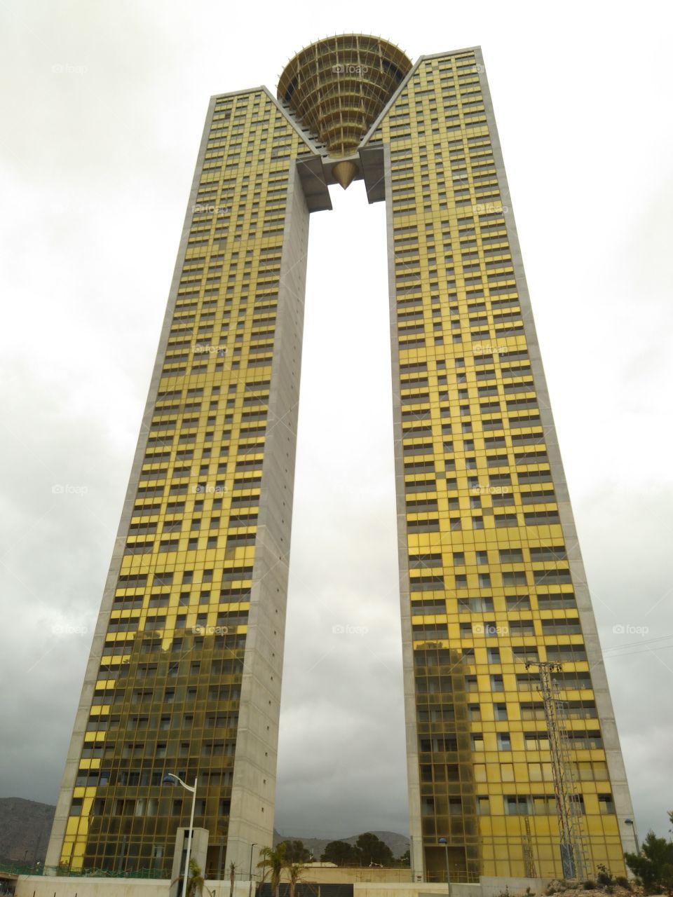 gold skyscraper in Benidorm
