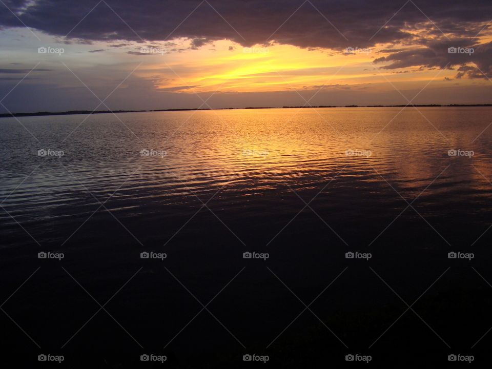 Sunset over lake nabugabo
