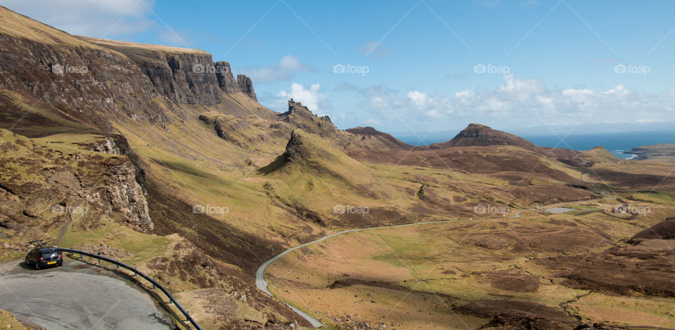 View of mountain road