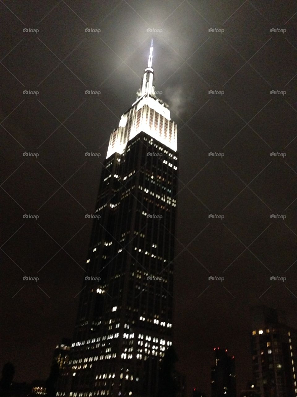 Empire State of Mind. Visiting home, late nights with new friends, roof top view 