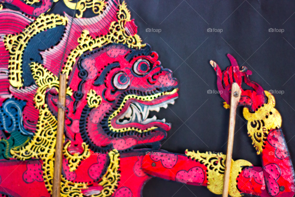 indonesia ramayana shadow-puppet wayang kulit by argyllsbeard