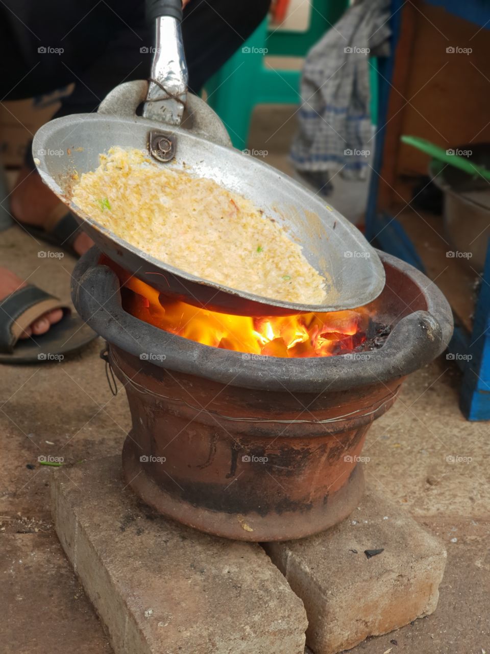 traditional cooking with coals