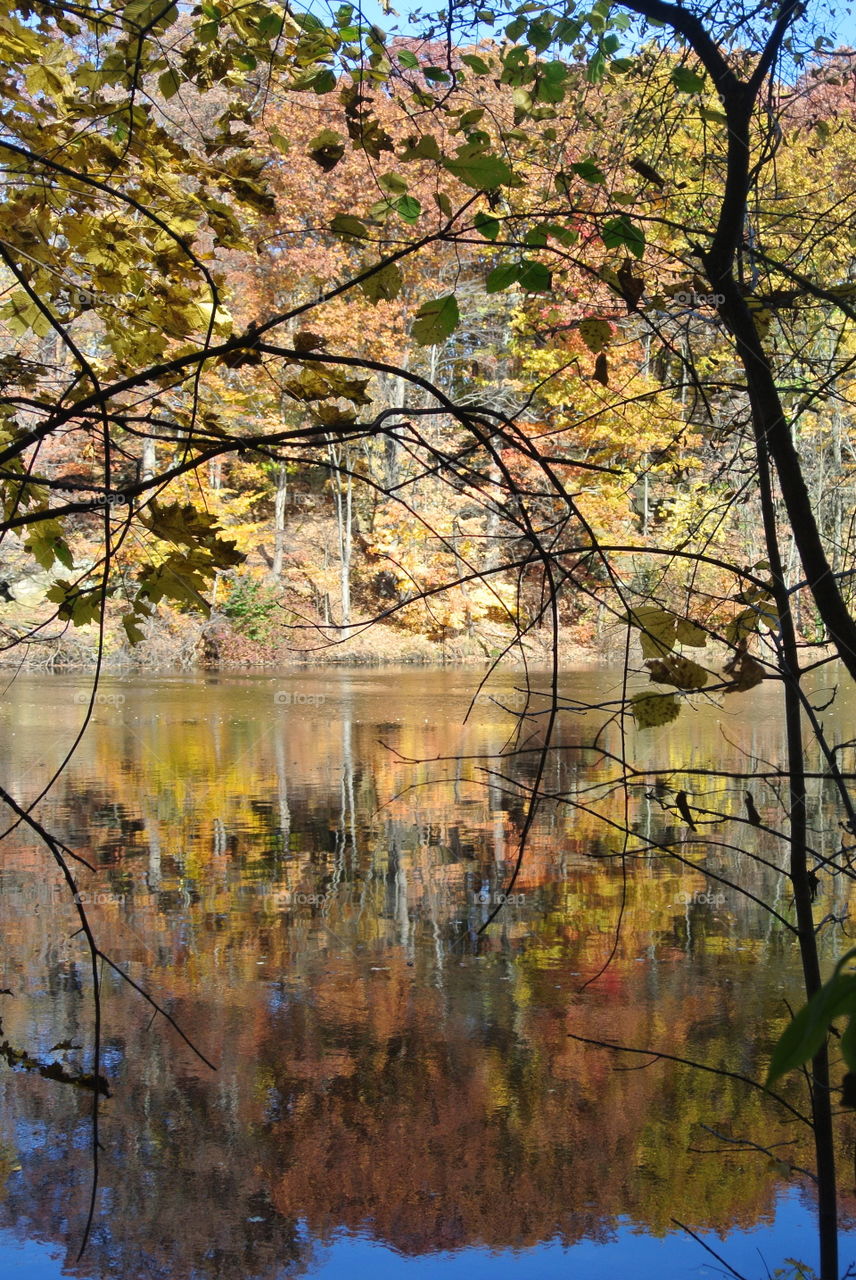 River walk in autumn