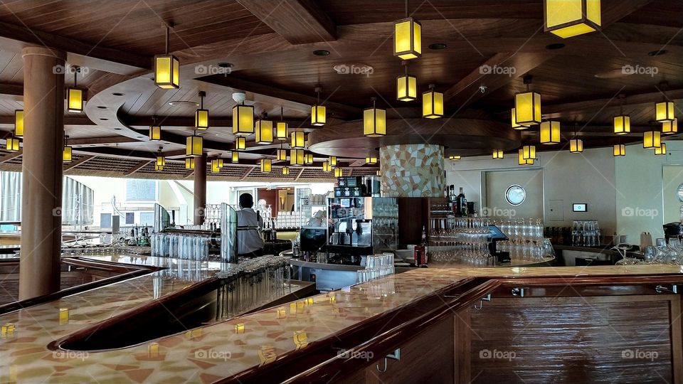 unique bar on the ship