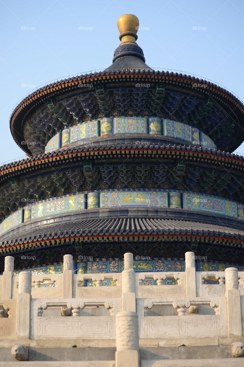 Asia, China, Beijing, temple roof  temple of haven chinese temple