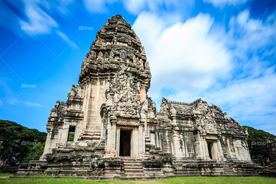 Old temple palace in Thailand