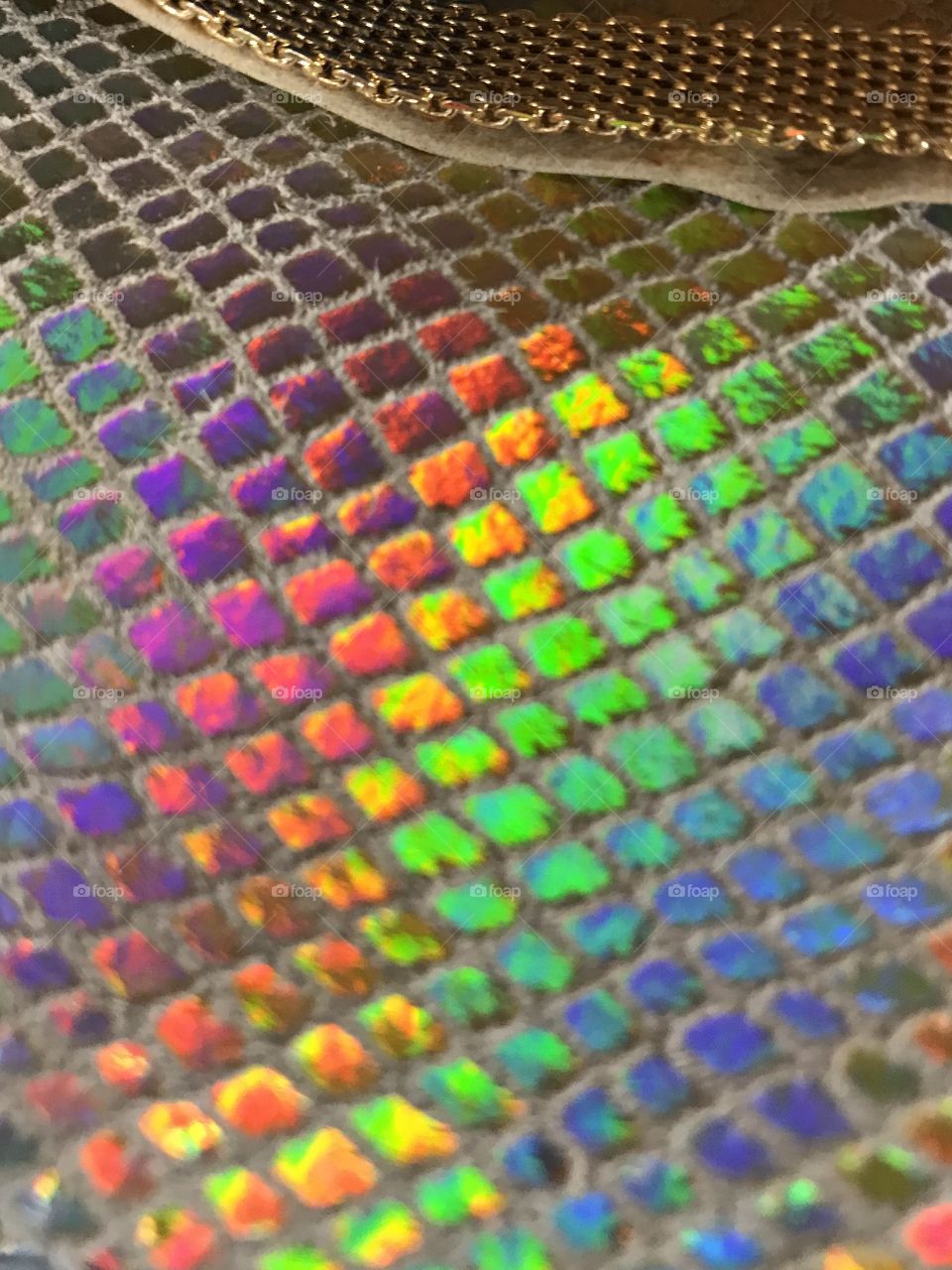 Rainbow textured fabric 