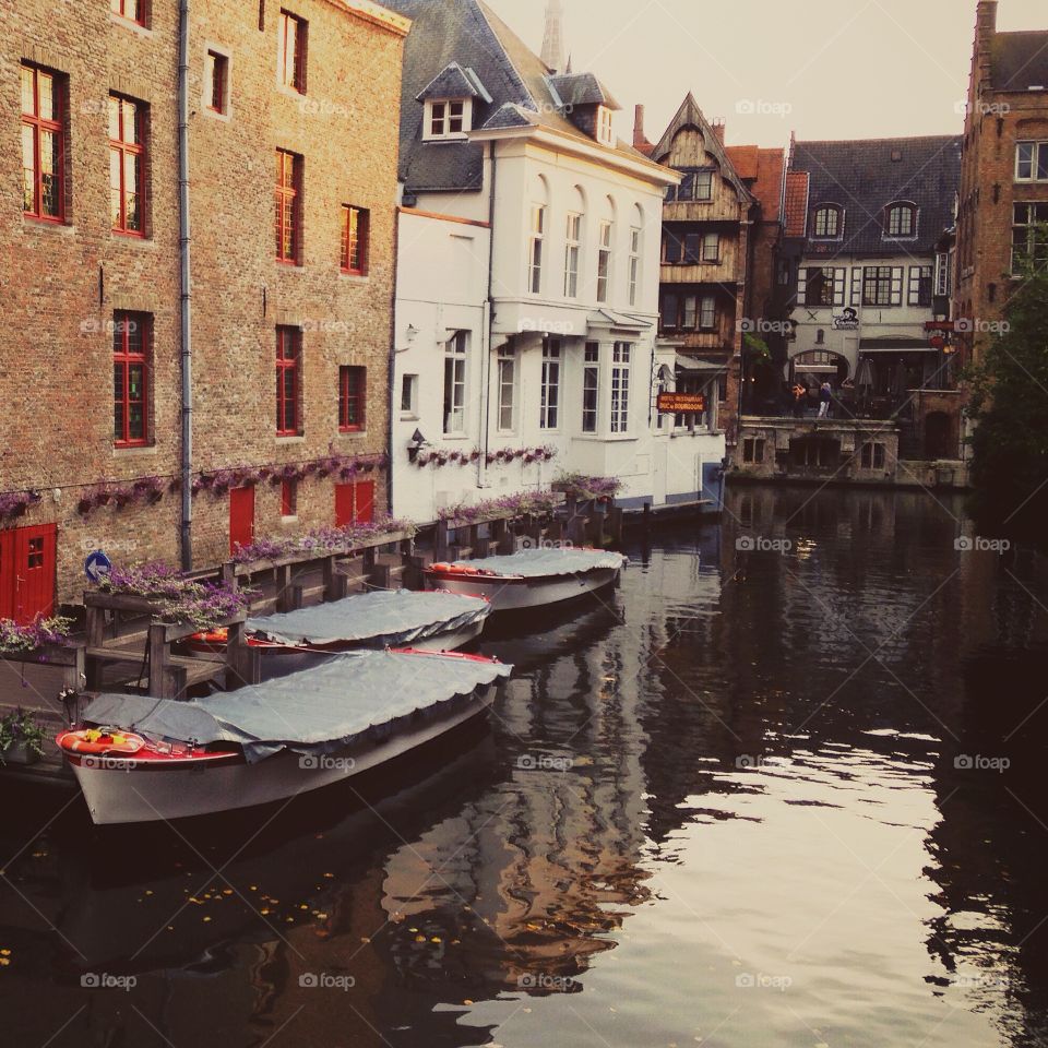 Canal, Water, Travel, No Person, Boat