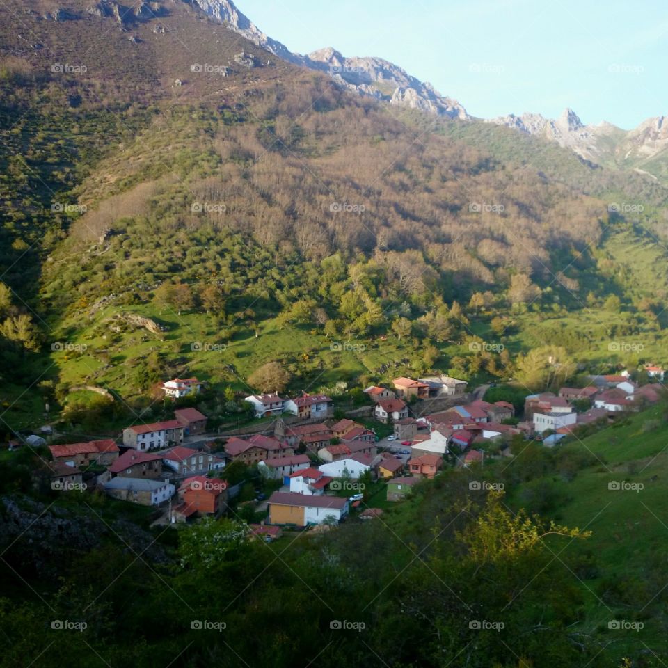 Village in Pucos de Europa. LEÓN.